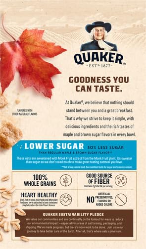 Quaker Lower Sugar Instant Oatmeal thumb #2