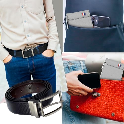 Storite PU Leather 9 Slot Vertical Credit/Debit Card Holder & Belt Combo, Money Wallet Zipper Coin Purse Valentine Gift for Men- (11.5 x 2 x 8 cm) 3 51FsH7FR4nL
