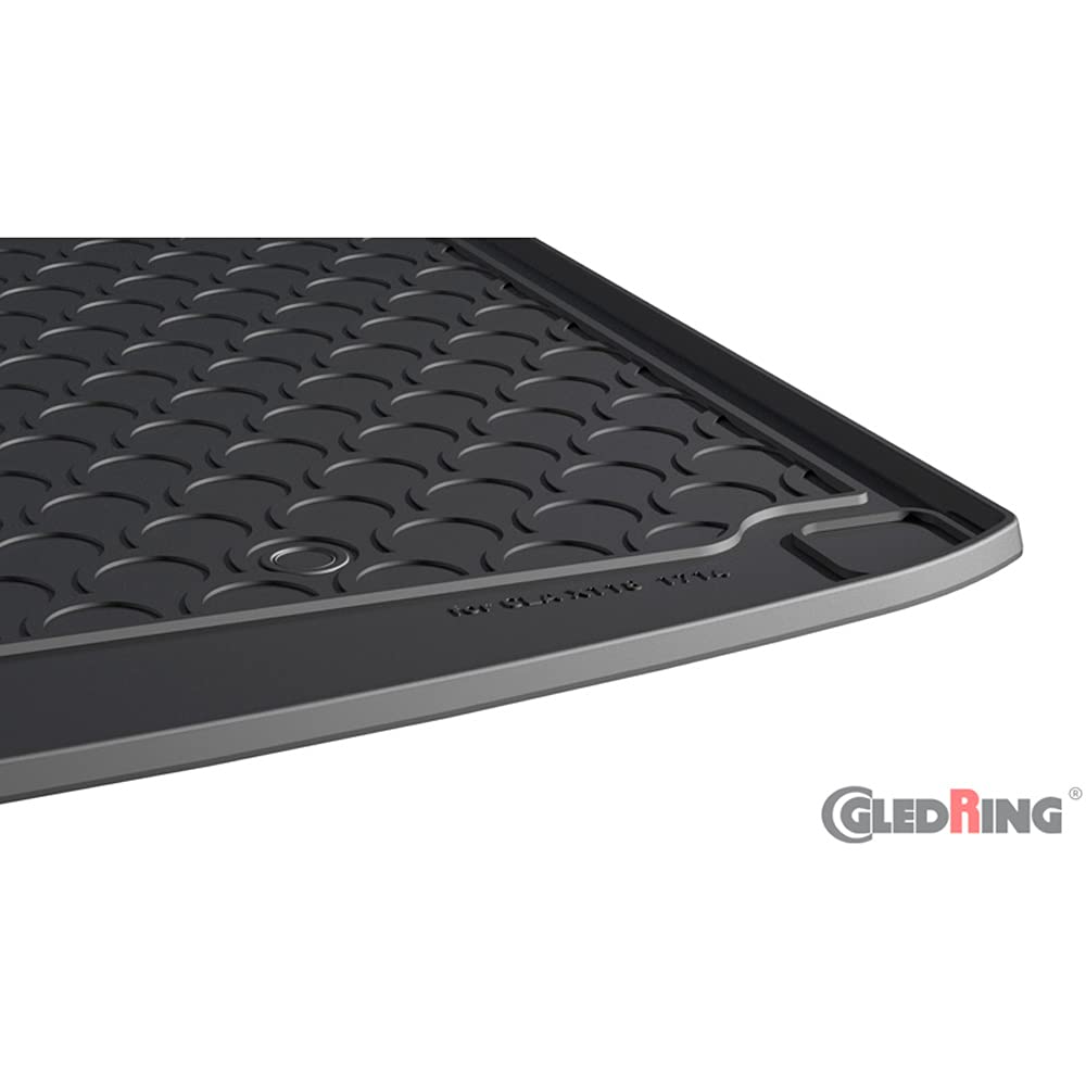 Gledring Rubbasol (Gummi) Kofferraumwanne kompatibel mit Mercedes CLA (X118) Shooting Brake 2019- (mit Gepäckraumpaket), Schwarz