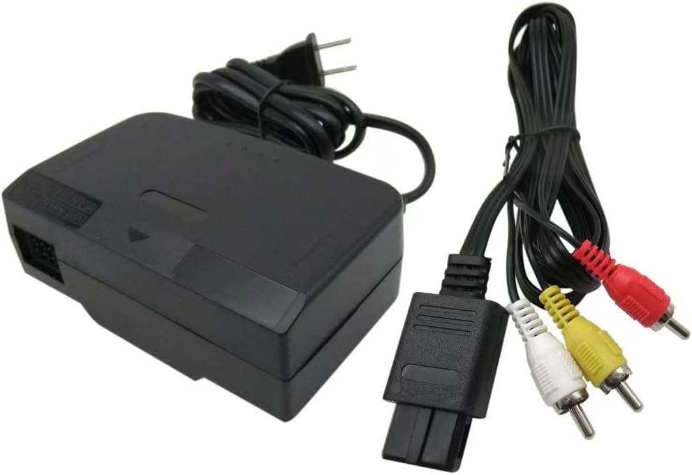 N64 Power Supply and Cable, AC Power Supply Adapter and AV Composite