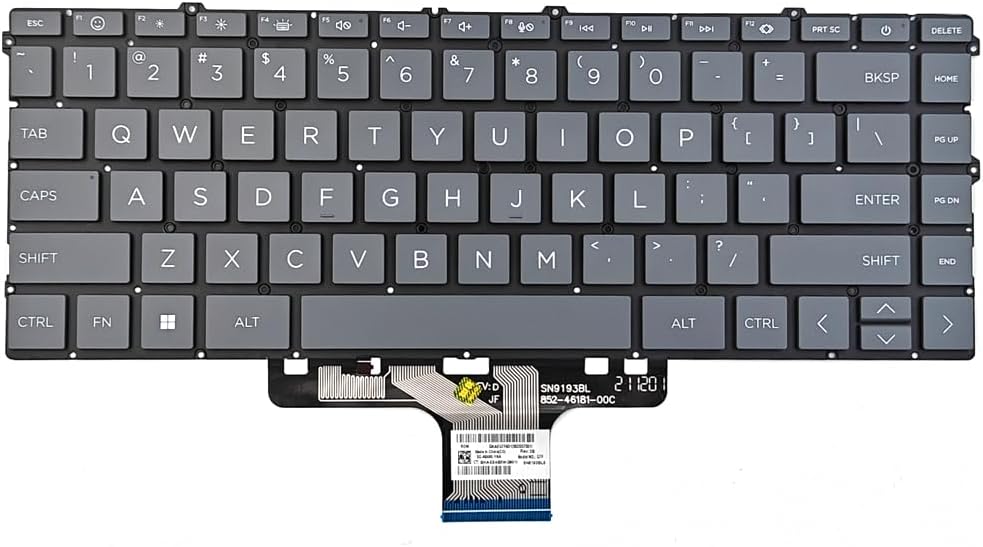 Replacement Backlit Keyboard for HP Envy x360 15-EW 15-EW0013DX 15-EW0023DX 15-EW1047NR 15-EW1073CL 15-EW0797NR 15-EY 15-EY1045CL 15-EY1077WM 15Z-EY Laptop US Black
