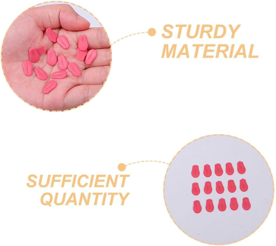 30Pcs Mini Doll Tongue Accessories Cute Dog Tongue Props for DIY Doll Making Craft Projects Versatile Decoration for Home Office