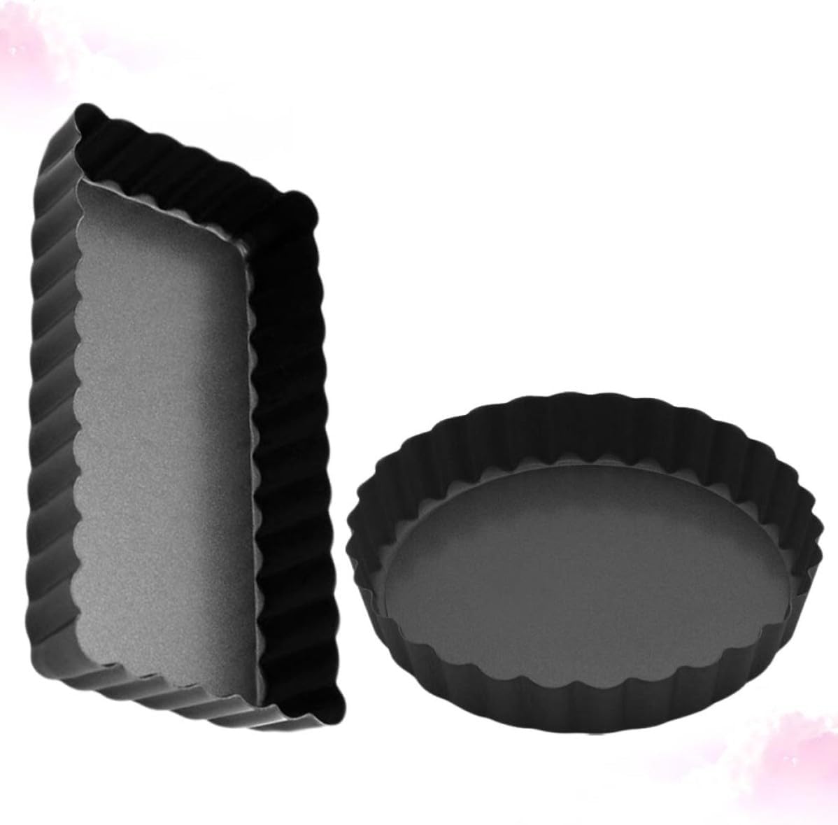 TOYANDONA 2pcs Nonstick Cake Mold Pan for Baking Coffee and Birthday Cakes