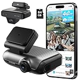 4G LTE Dash Cam, Dual 2K Dash Cam Front and Inside, Car Security Camera with Remote Live View, 24/7 Sentry Mode, GPS, IR Night Vision, Two-Way Audio, App Alerts, Cloud/SD Storage, OBD Cable Included