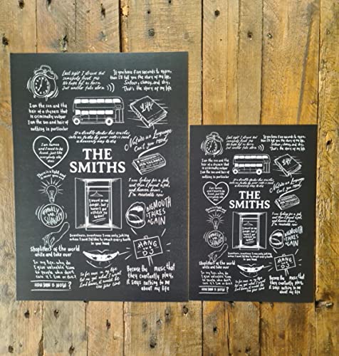 Póster de The Smiths doodle A4 para transformar tu habitación con auténtico estilo indie. 5