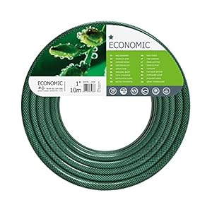CELLFAST Gartenschlauch 3 Lagiger Wasserschlauch Aus Polyesterkreuzgewebe Für Garten Flexibler Bewässerungsschlauch UV Beständig Anti Algen 20 Bar 1 Zoll 10 Meter Economic, Grün