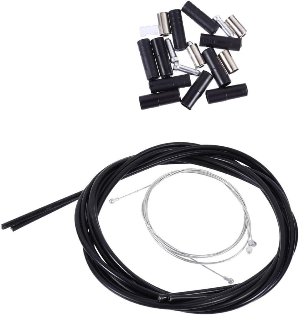 1set Bike Brake Cable Housing Set for Mountain and Road Bikes High Tension Smooth Operation and Flexible Compatible Weather Conditions
