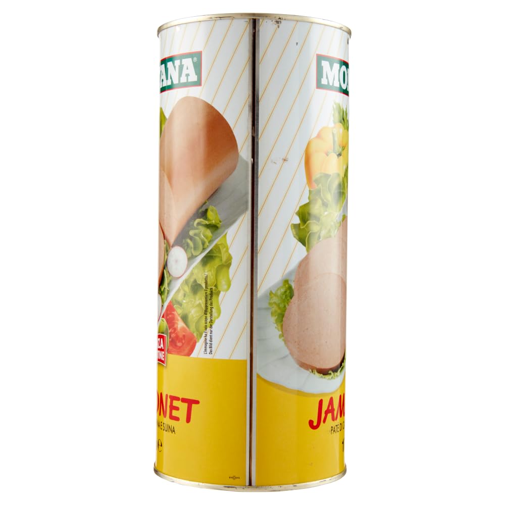 Italian Gourmet Jambonet Patè di carne bovina e suina 6 x 1,7kg für Brot | Streichzarte Fleischcreme, sapore ricco ideale per antipasti e schnelle, Gesamtnettogewicht 10,2 kg + Kostenlos Polpa 400g