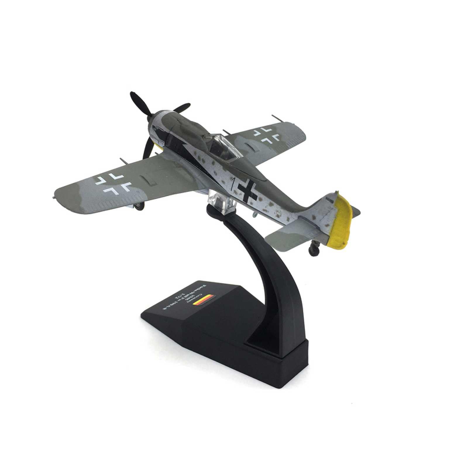 Enatuhter 1/72 Focke Wolf Fw-190 Fighter Alloy Fighter Jet Model Plane Attack Plane Military Airplane Models for Adults