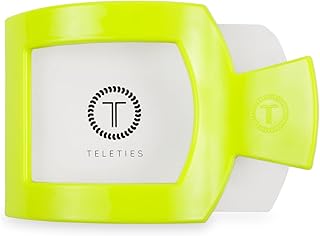 Large Flat Square Clip - Ideal for Thick Hair - For Lying Down, Yoga, Driving & More - Strong Grip, Bendable Teeth, Comfortable Curved Design - For All Hair Textures - Summer Brights