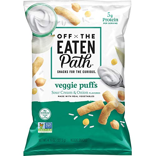 Off the Eaten Path Veggie Puffs Sour Cream & Onion, 4.5oz