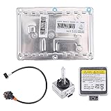 moseiny 89035113 HID Xenon Headlight Ballast with D1S Bulb, Compatible for LAD5GL Audi Volvo A4 S4 XC70 XC90 Cadill-ac SRX 2004-2009 CTS 2003-2007 Dodge Charger Ballast Headlight Control Unit