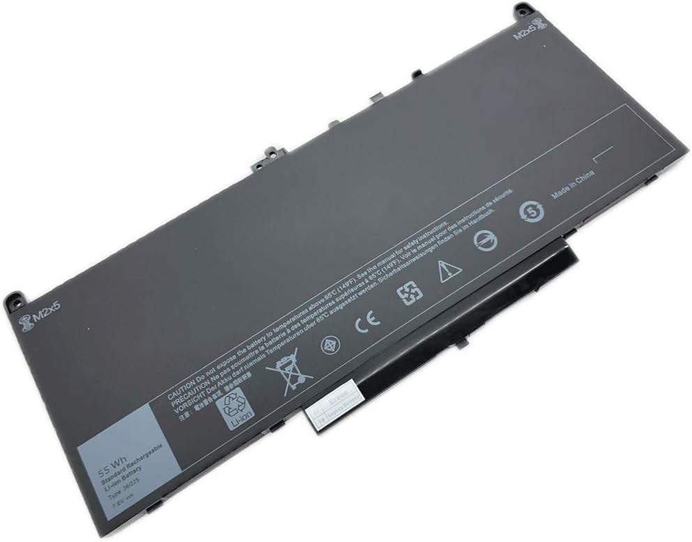 Kreen J60J5 7.6V 55Wh New Laptop Battery for Dell Latitude E7270 E7470 Series 1W2Y2 242WD J60J5 MC34Y - 12 Months Warranty