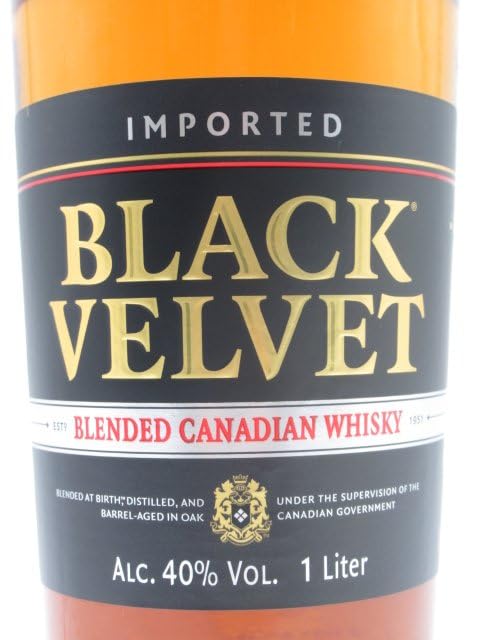 Amazon.co.jp: ブラックベルベット カナディアンウイスキー 40度