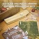 Amari ® Adventskalender zum Befüllen - 24 Papier Adventstüten (mit Holzklammern) zum Basteln für Weihnachten - Papier Weihnachtstüten mit Zahlenaufkleber