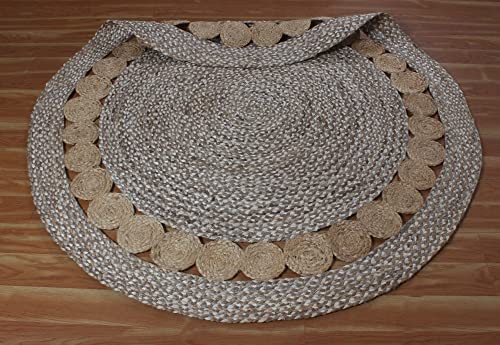 Tapis en jute tressé à la main ultra résistant pour zone de passage intense - 6