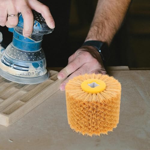 Rueda de sisal POPETPOP para encerado de muebles y madera caqui 6