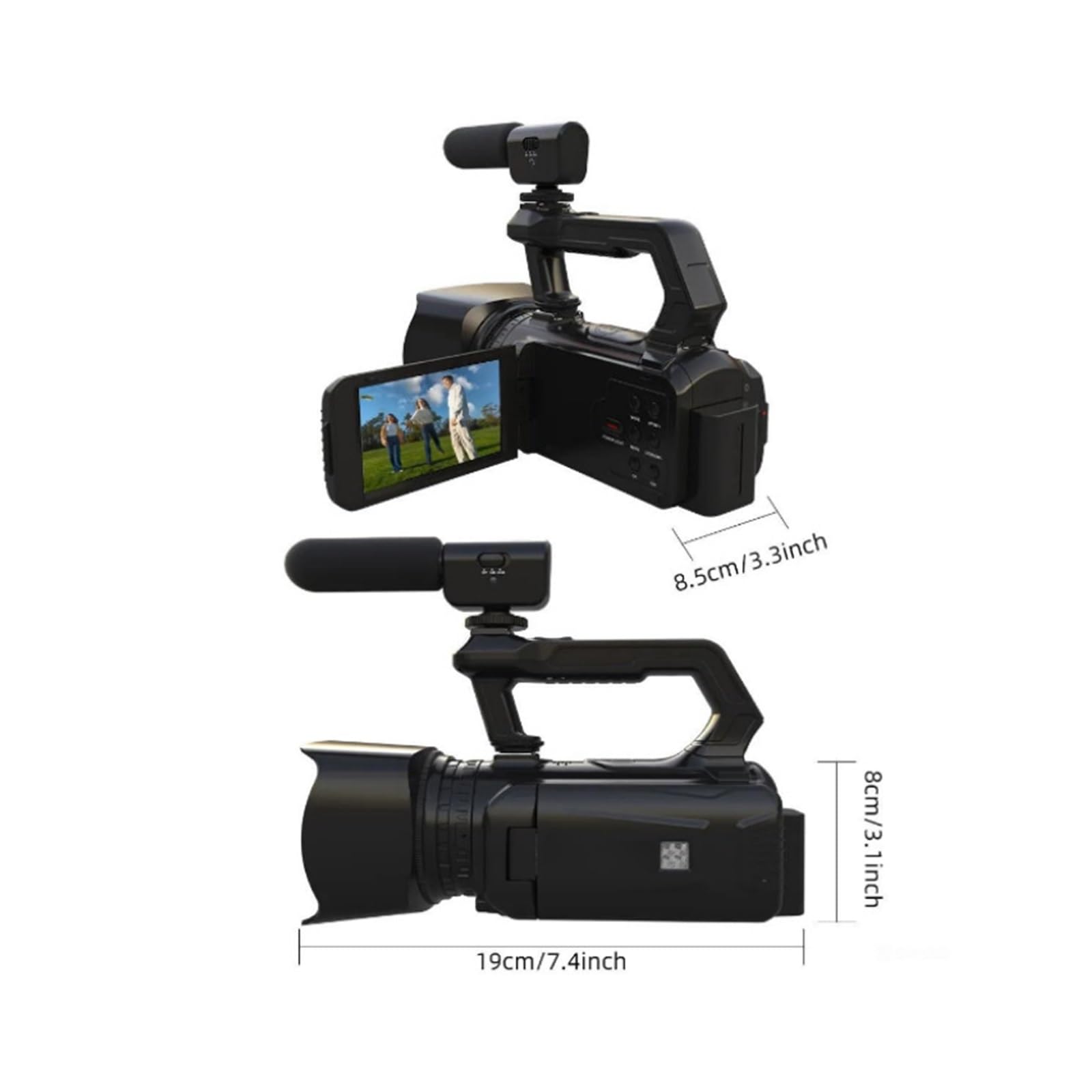 Amazon.co.jp: HD 4K 56MPビデオカメラ 6倍光学ズーム 4.0 IPSタッチ