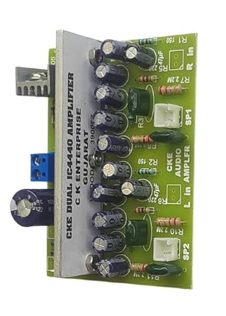 CKE 100W Audio Amplifier Stereo Circuit Board 4440IC(DUAL IC) with BRIDGE RECTIFIER and 7805 transistor for 5v DC power Electronic Hobby Kit