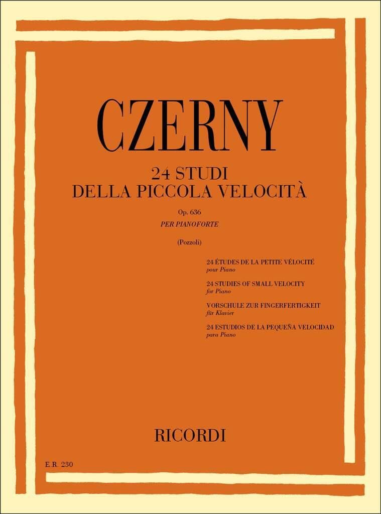 Czerny 24 Studi Della Piccola Velocità Op. 636 | Metodo