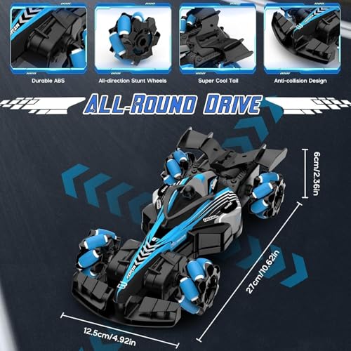 Image of Amitasha Remote Control Car | 2.4Ghz Rc Drifting Car 4x4 Birthday Gift, Long Range, F1 Music and Spray Remote Control Stunt Car for 3+ Boy