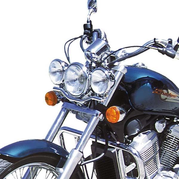 SPAAN Staffa cromata fari supplementari compatibile con Honda VT 600 Shadow