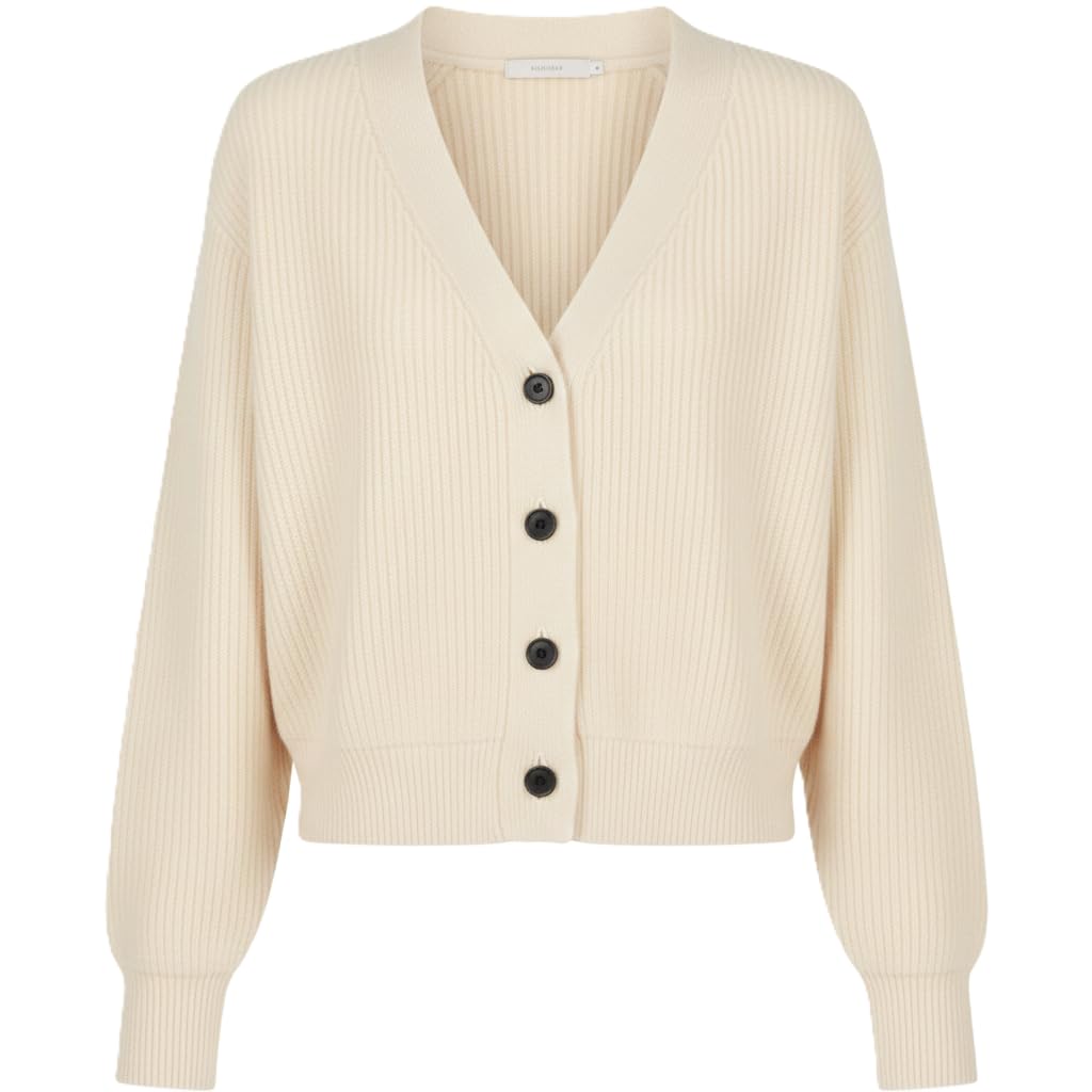 NPIA Certified Lhotse 100 Pure Cashmere Cardigan Women 8-Gauge Chunky Knit Heavyweight 2-Ply V-Neck Button Down Sweater