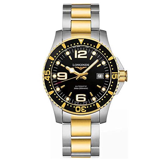 Longines Hydroconquest Automatic Black Dial Mens Watch L37423567