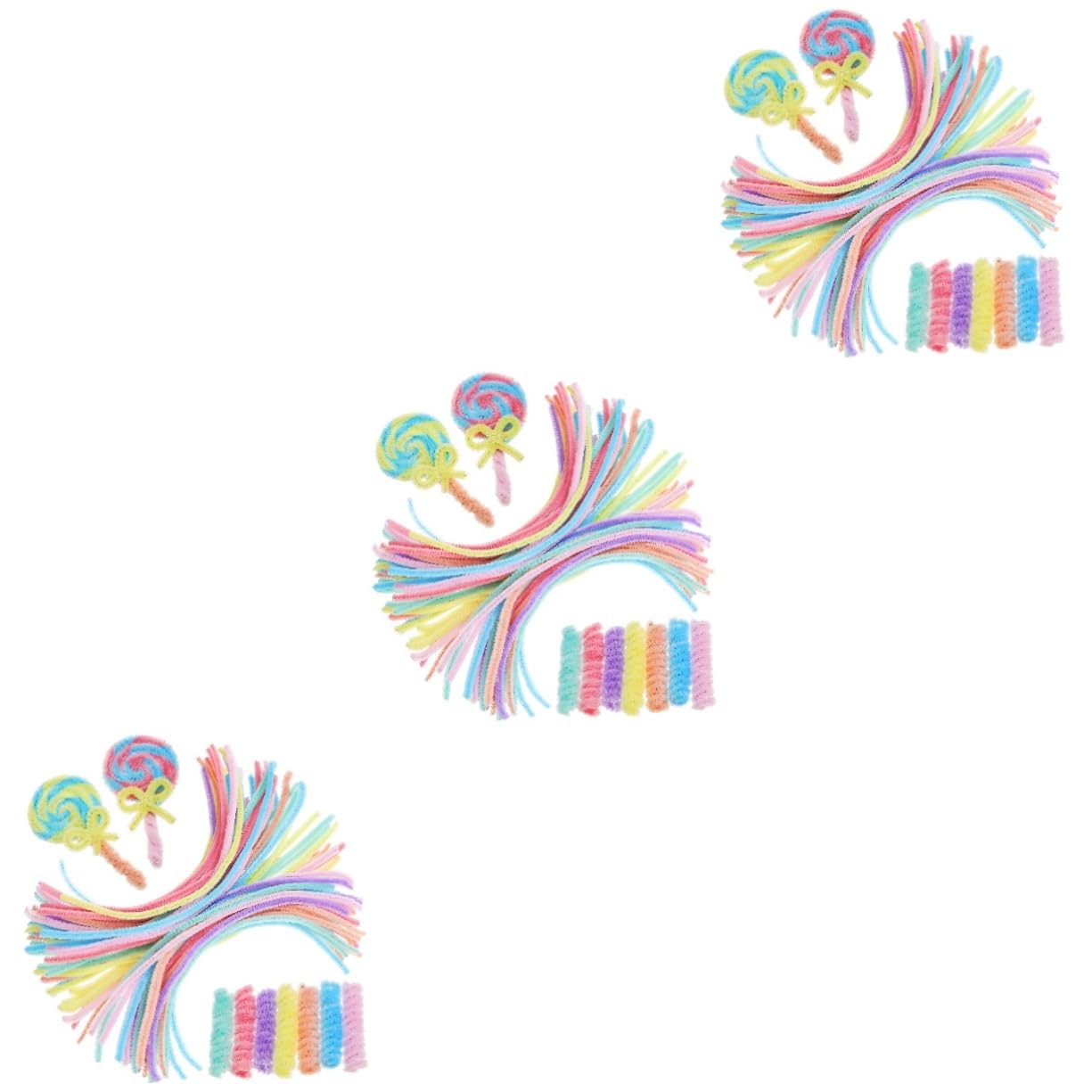 NUOBESTY 900 Pièces de supérieur bâtons flous cure-pipes tiges d'artisanat floues loisirs creatifs materiel de bricolage nettoyant tige torsadée bricolage fil chenille Peluche