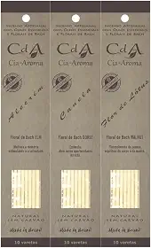kit 3 caixas Incensos da Prosperidade Artesanal Natural Alecrim Flor de Lotus Canela