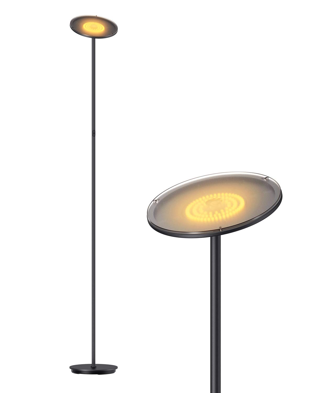 Buy LED Uplighter Floor Lamp, Dimmable Tall Standing Lights for Living Room Bedroom Office