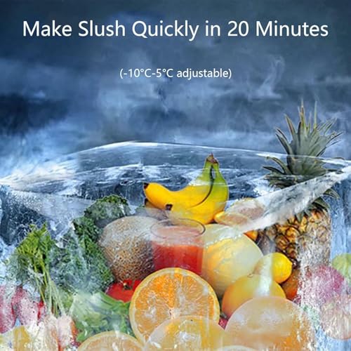 Slushy-Maschine, 12Lx2-Tank-Slushie-Maschine für Zuhause, 800-W-kommerzielle Slushy-Maschine für automatische Reinigung, für Supermärkte, Cafés und Restaurants zu Hause – Bild 3