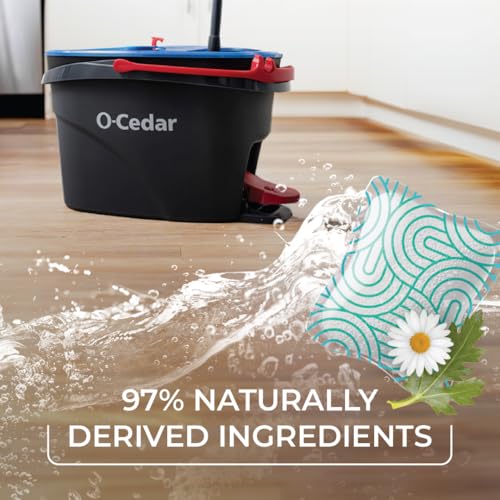 Image of O-Cedar PACS Floor Cleaner, Spring Fresh Scent - 24 Count | Enzyme-Powered Pods for Streak-Free Cleaning on Wood, Tile & Laminate Floors