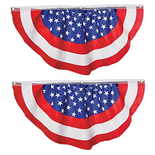 POPETPOP 2pezzi Americana Per Decorazioni Bandiere Patriottiche Per Per e Celebrazioni