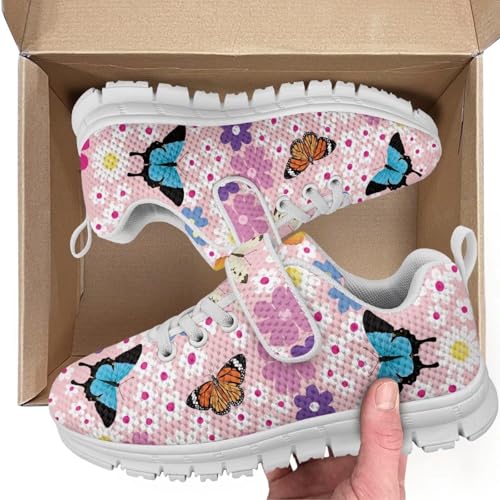 Athletic Sneaker for Boys,Girls Non-Slip Mesh Sneakers with White Sole,Children's Single Buckle Sneakers as Gifts3