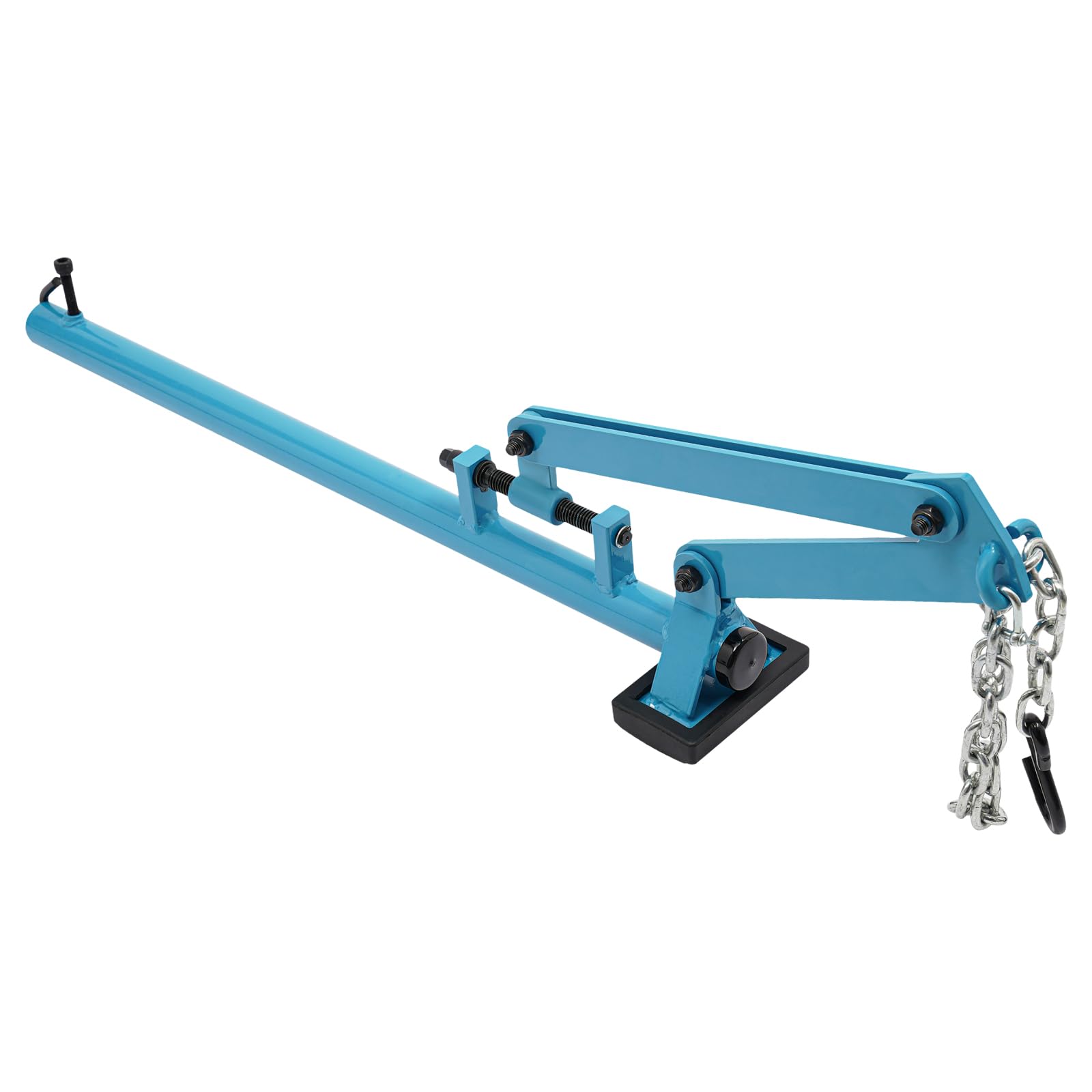 Herramienta de brazo de suspensión con cadena ajustable, herramienta de palanca de suspensión de 500 kg, con alfombrillas de goma elásticas, palanca de eje universal, elevador para sedán y vehículos