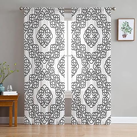 LUOWAN Cortinas Visillos Translucidas 2 Paneles 35% Cortinas Opacas Cover