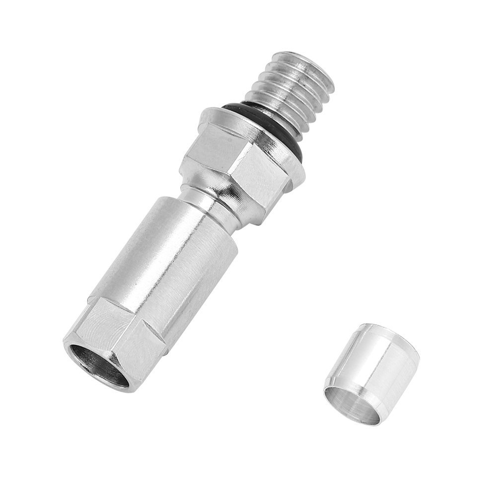 Alomejor Bicycle Hydraulic Disc Brake Hose Connector Stainless Steel Bike Hose Olive Connecting Insert Set for 5mm AVID E5 E7 E9 ER XX X0