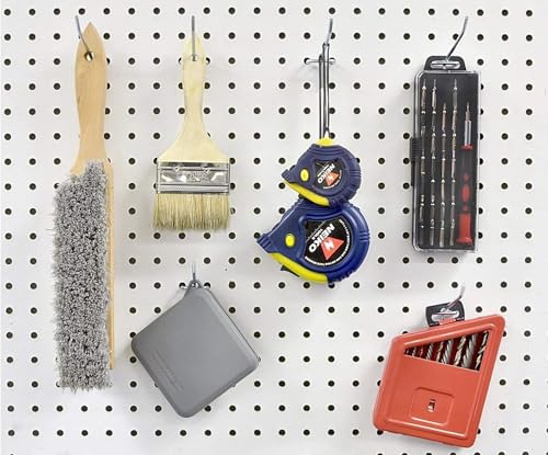 Image of Q1 Beads 12 Pack 2 inch Heavy Duty Peg Hooks for 1� Spaced Pegboards, Utility Hooks for Wall Organizing in Home or Garage (Chrome, 2 inches, 12 Pcs) (2 inch)