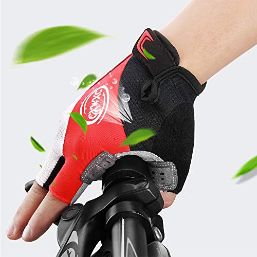 CXWXC Cycling Gloves for Men Women - Breathable Gel Road Mountain Bike Riding Gloves - Anti-Slip Bike Glove for Fitness Cycling Training Outdoor Sports