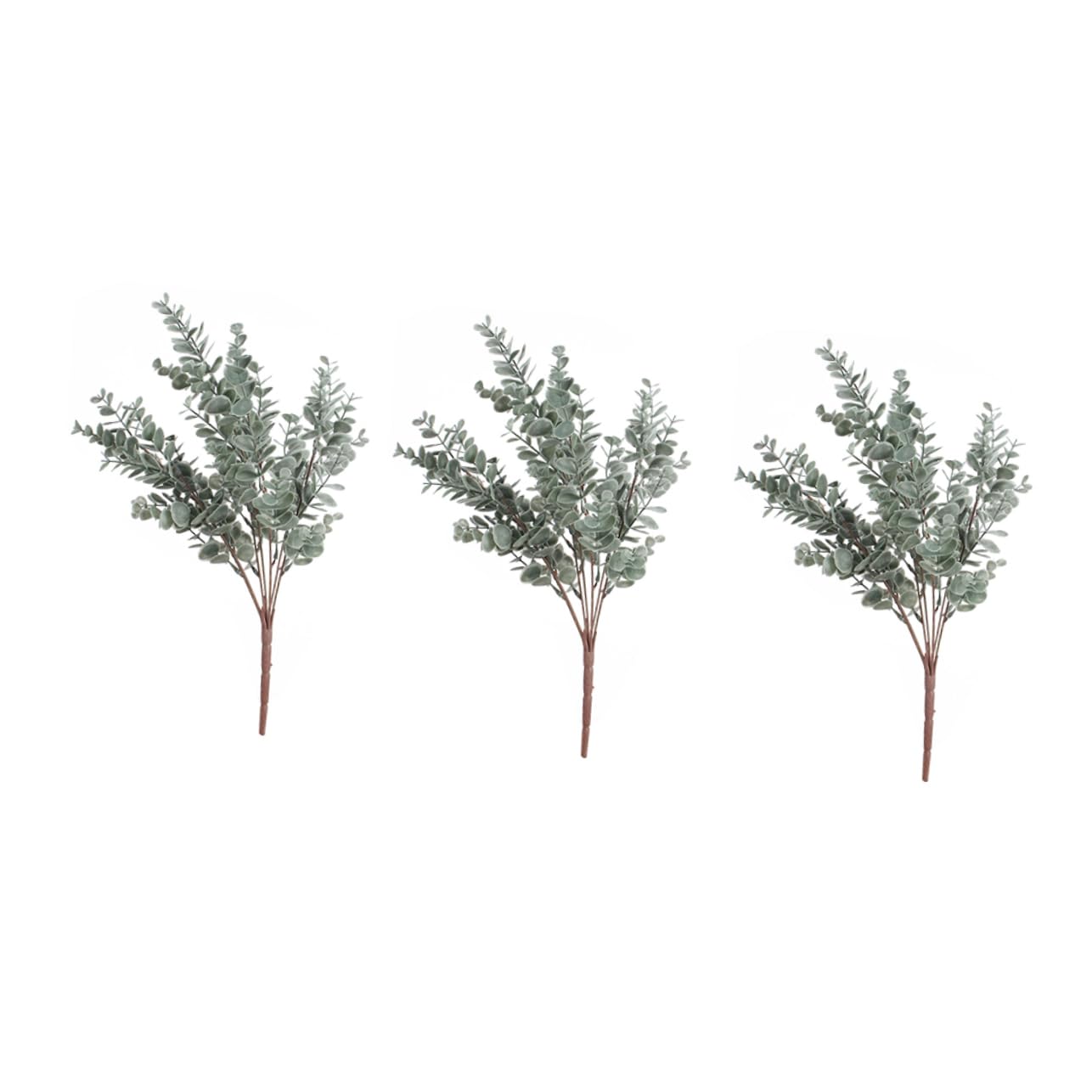 Alipis 9 Pz Foglie di eucalipto simulate falso eucalipto plettri di foglie artificiali piante artificiali fake plants plettri artificiali di foglie di finto plastica