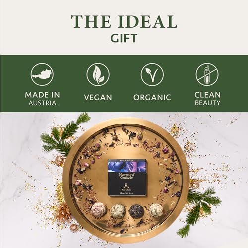 Luxury Organic Bath Bombs Gift Set for Women - 4 Handmade Bombs - Image 2