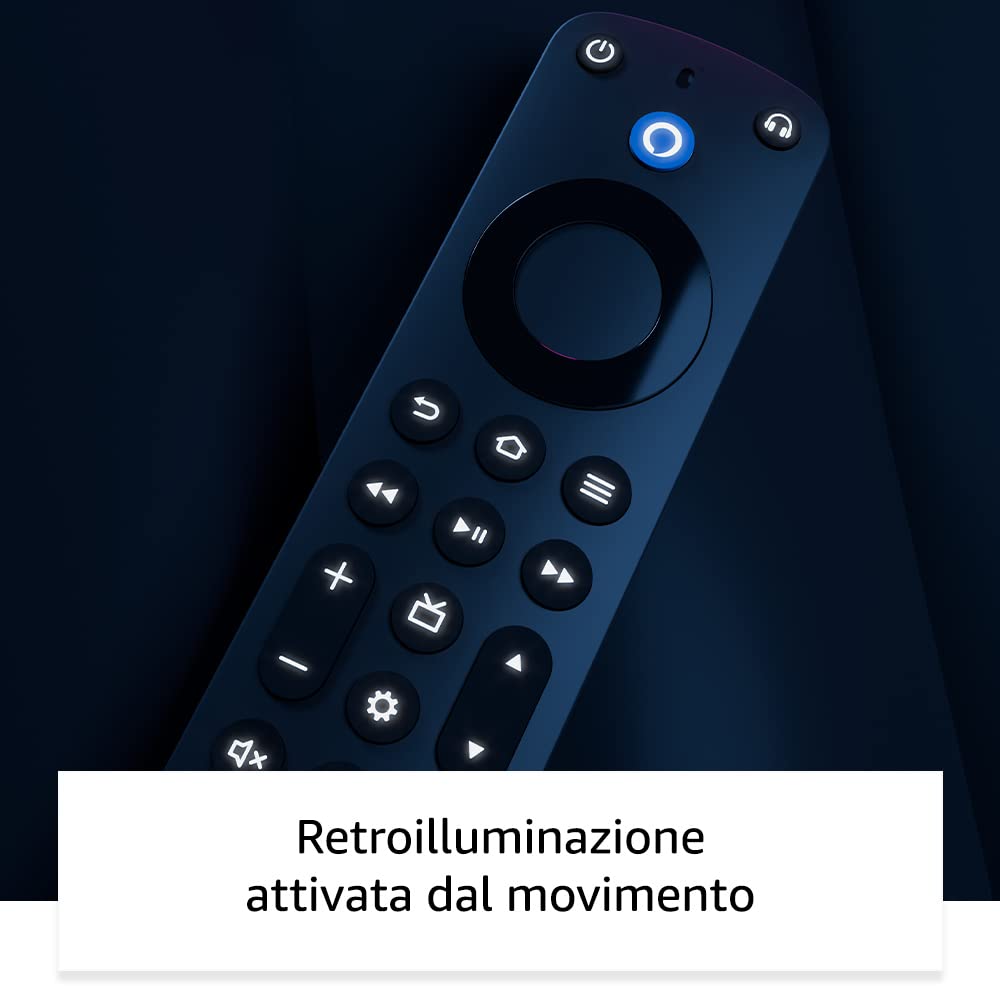 Telecomando vocale Alexa | Pro, con funzionalità Trova il mio telecomando, comandi per la TV e pulsanti retroilluminati | Richiede un dispositivo Fire TV compatibile