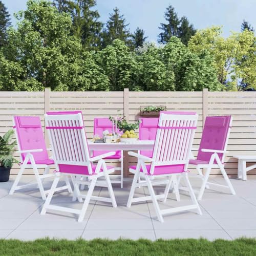 🛒【Cuscini per Sedia da Giardino】Morbida imbottitura: Il cuscino da esterno è imbottito con fibra di schiuma per fornire un comfort di seduta ottimale e molto morbido.