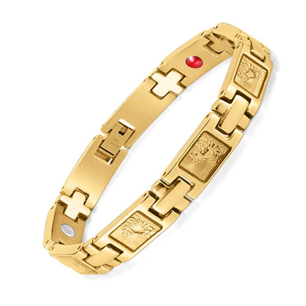 MFWallMirror Magnetic Bracelets stainless steel Magnetic therapy bracelet Magnet therapy Bracelet Relieves arthritis health Men gift