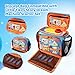 Portable Organizer Case Compatible with Little Tikes Story Dream Machine Starter Set, Oxford Cloth Toy Storage Carrying Bag with Shoulder Strap Handle Side Mesh Pockets Only Bag(Blue & Orange)