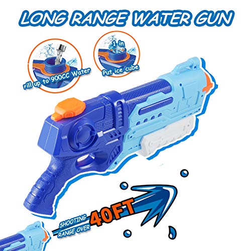 image for FREE TO FLY Water Gun for Kids - 2 Pack 900cc High Capacity Blaster Sq