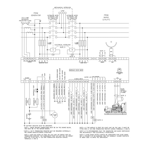 Panel 6110MKIII con Función PLC Eficiente para Motor Diésel 4