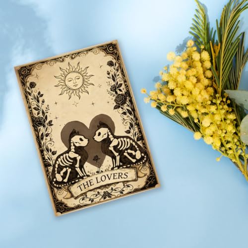 GVMGVM Romantic Tarot Cat Halloween Card for Him Her - image 6