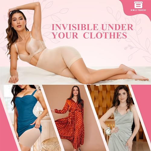 Image of Btag High Waist Tummy Control Shapewear Shorts | Tummy Tucker| Seamless Body Shaper | Shorts Under Dress | Comfortable | Breathable | Free Size 35 to 75 KG
